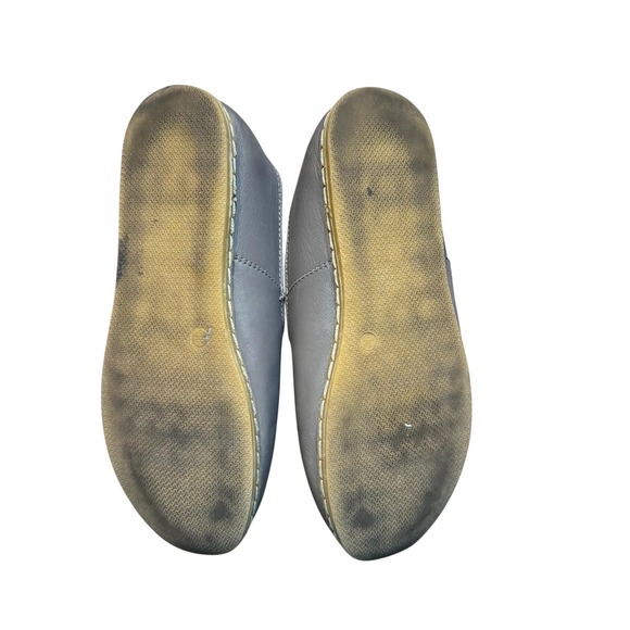 Charix Shoes Womens Size 40 Gray Leather Moroccan Babouche Slipper Loafers Flats - Picture 9 of 11
